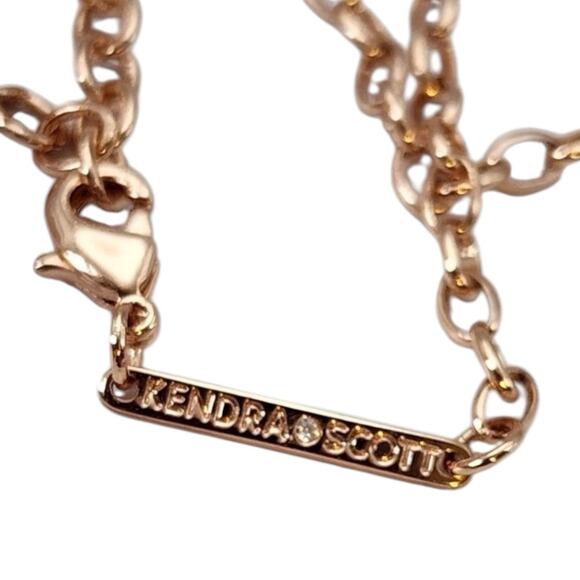 Kendra Scott TAE Gold Plated Long Necklace in Dichroic glass. Retail $88 - Picture 5 of 7